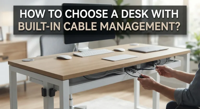 How to Choose a Desk with Built-In Cable Management?